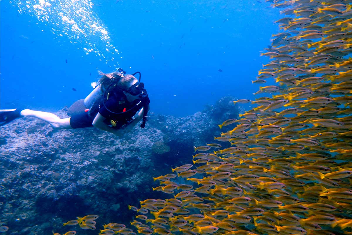 Scuba diving off Ao Nang